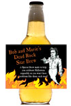 personalized dead rock star beer bottle label